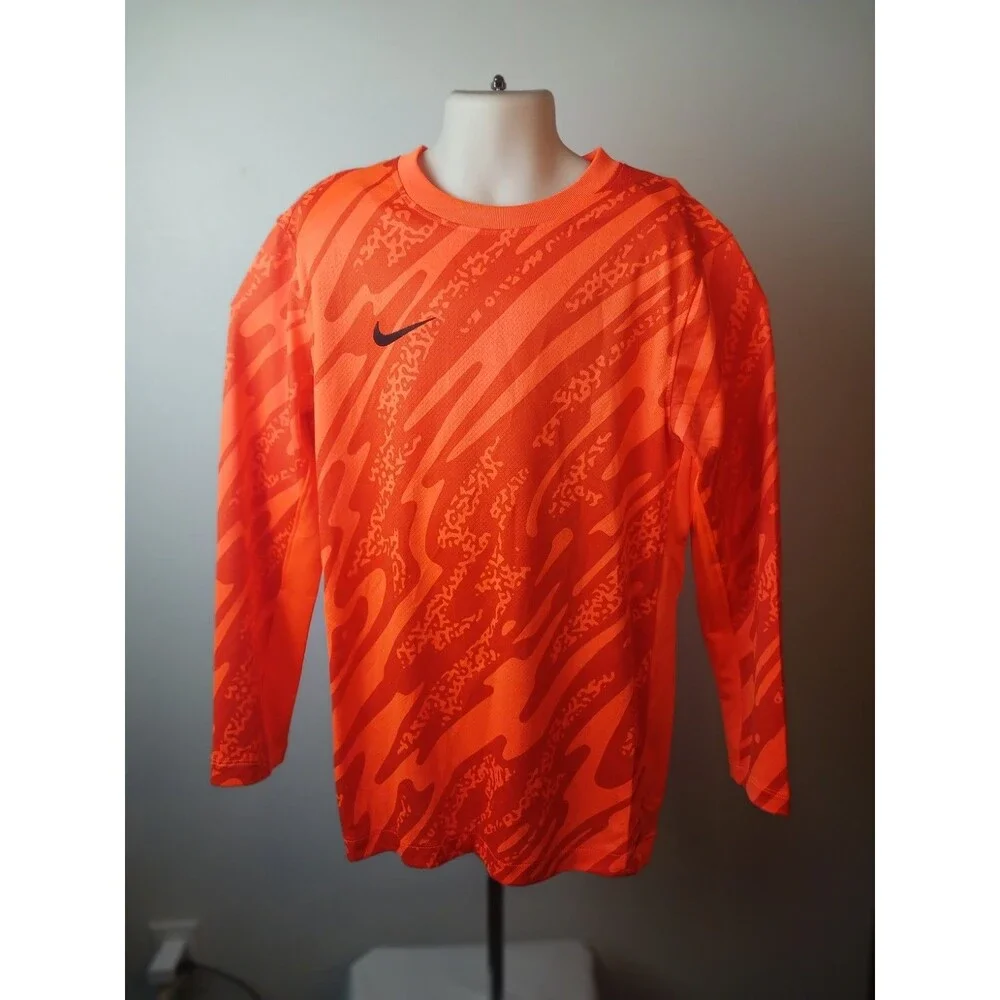 Nike Gardien V Goalkeeper Soccer Jersey Medium Dri-Fit Nebula Orange